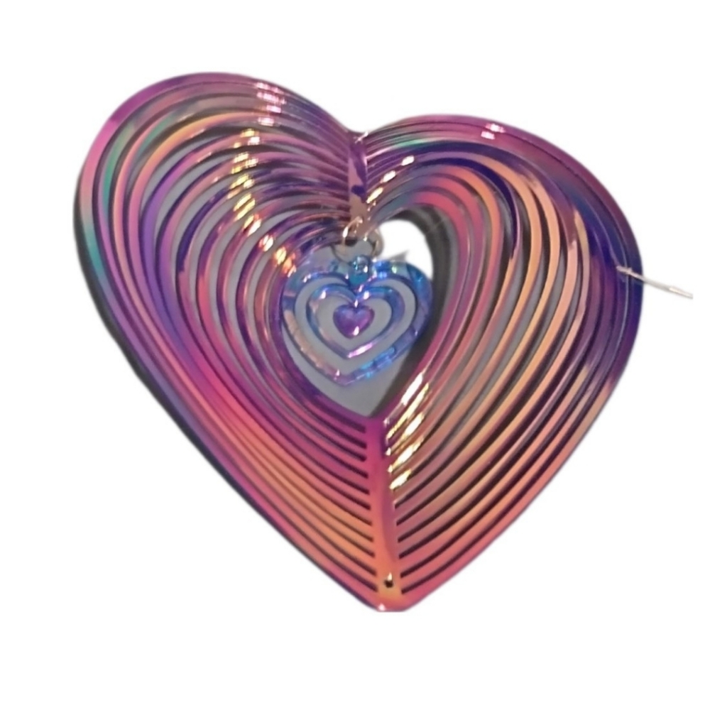 NWOT Purple Heart Wind Chime